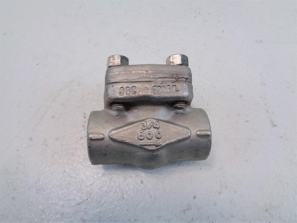 SWI 3/4" NPT 800# Stainless Steel Check Valve AJF-24AN-NA1C